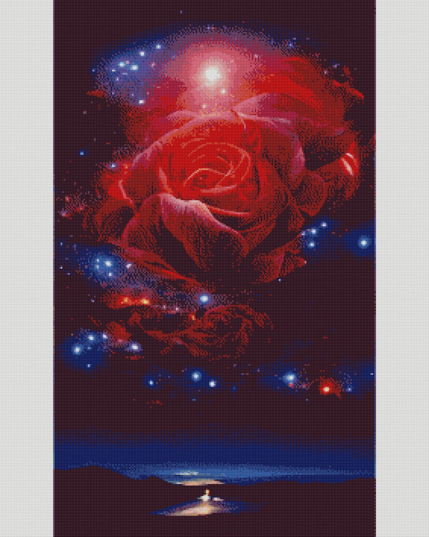 Full Round/Square Diamond Painting Kits | Scenery Rose 40x70cm 50x80cm