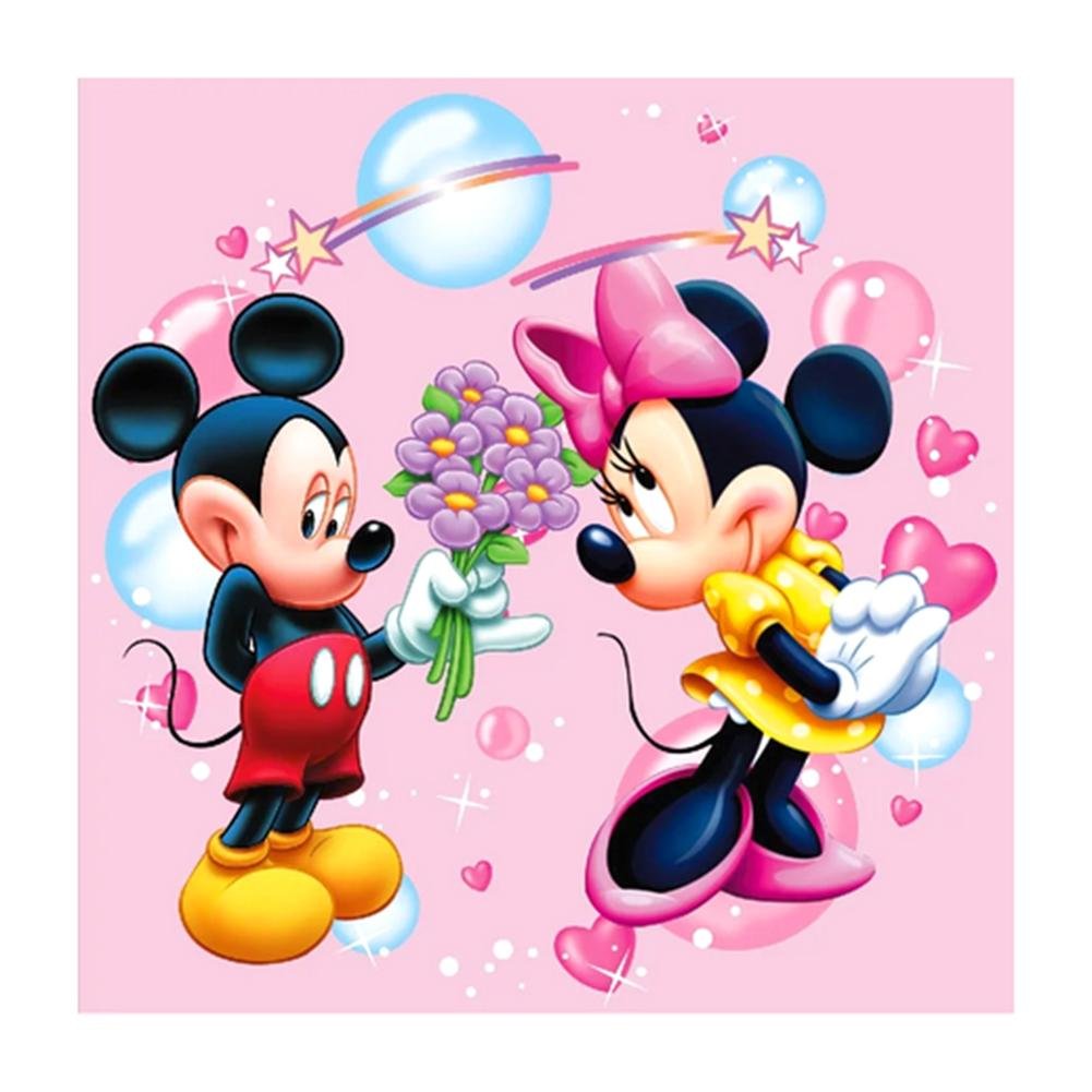 Diamond Painting - Full Drill - Mikey & Minnie Good Dating