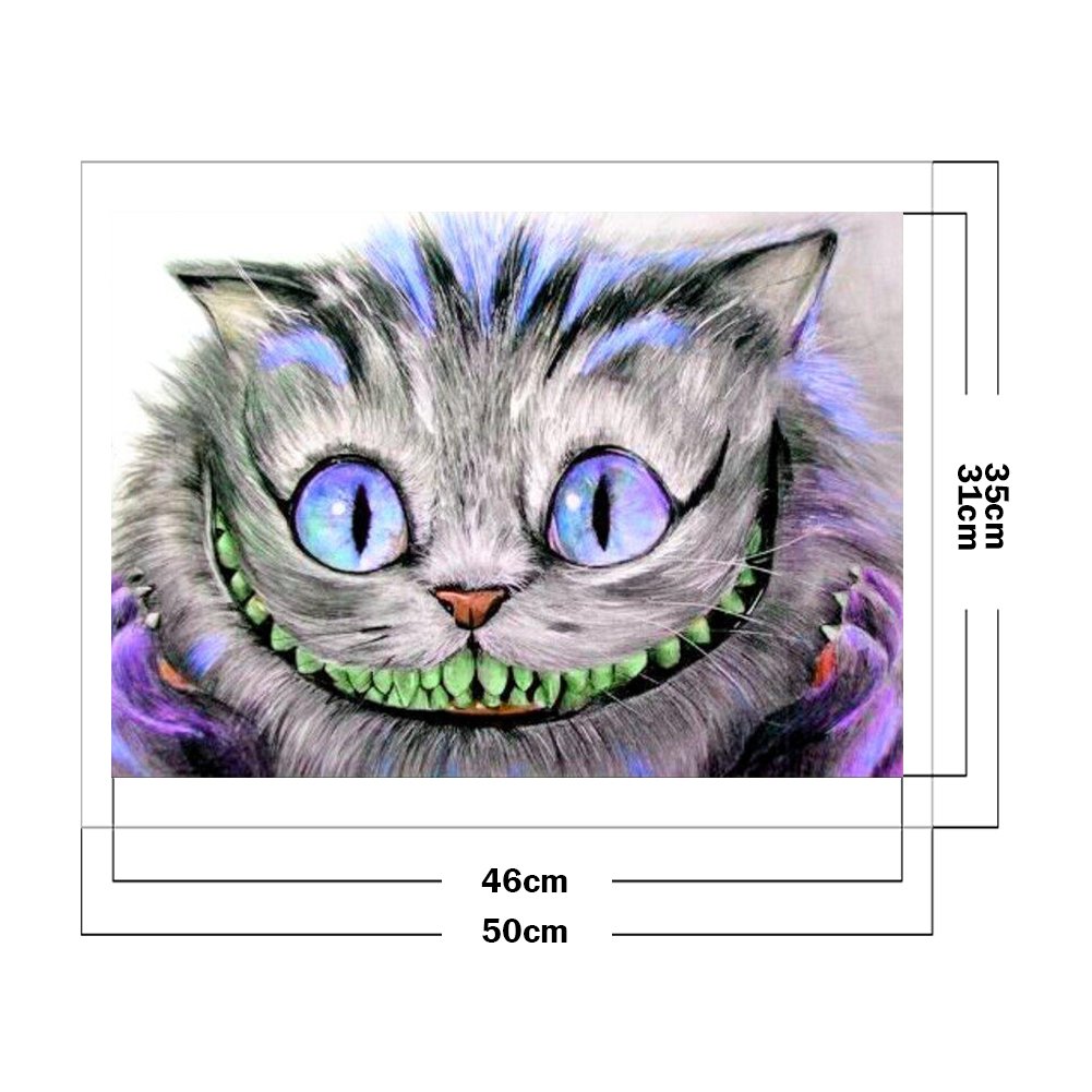 11ct Estampado Ponto Cruz - Gato (50*35cm)