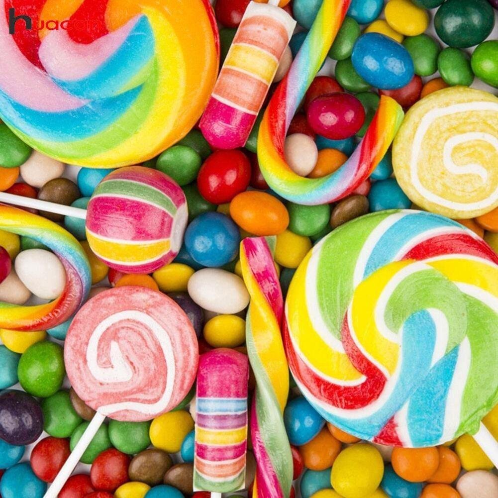 5D Diy Diamond Painting Kit Full Round Beads Candy