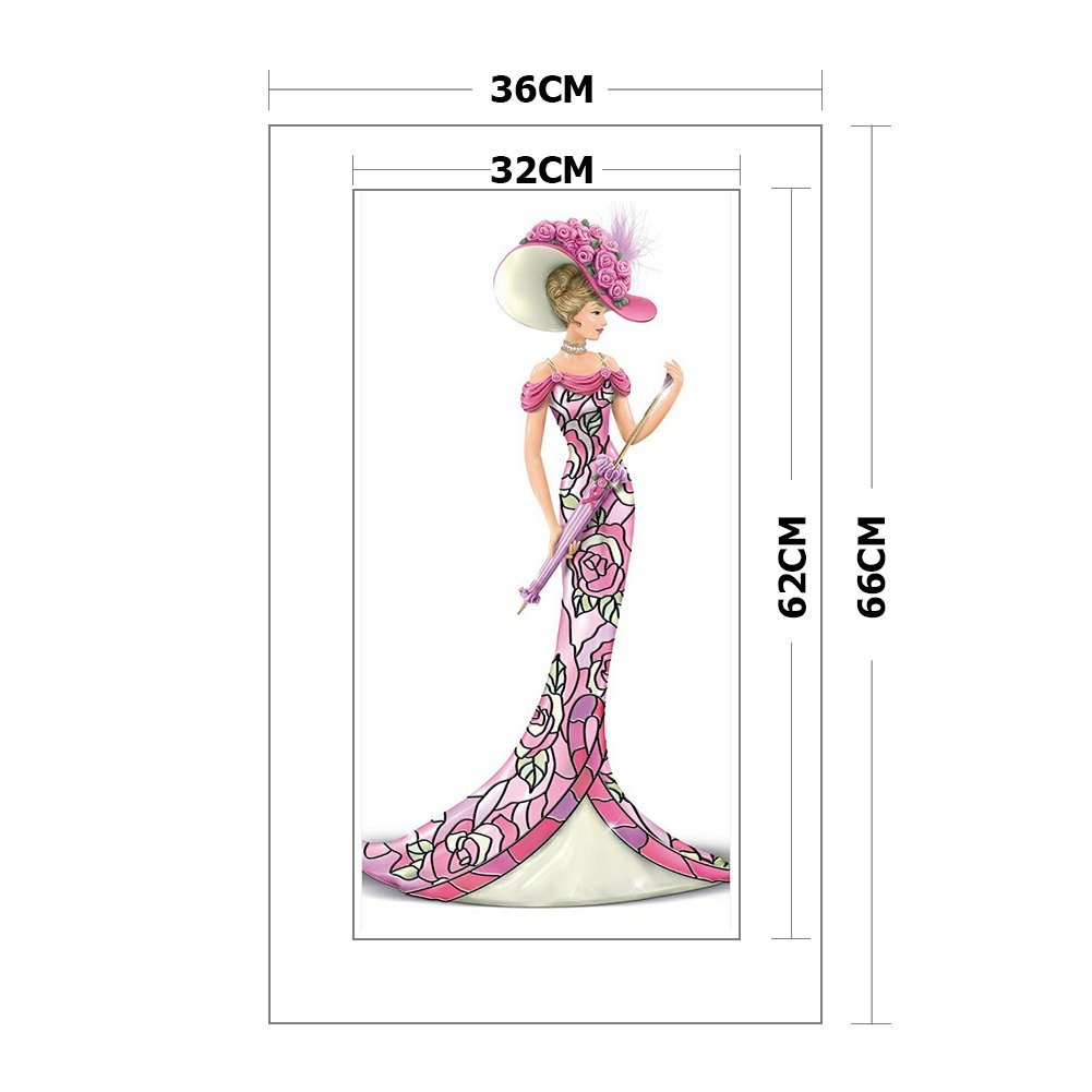 Ponto Cruz Estampado 14ct - Noblewoman (36*66cm)