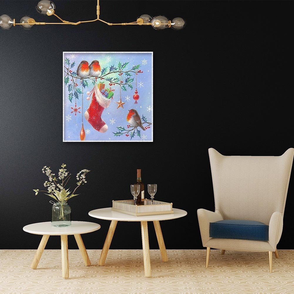 Diamond Painting - Full Round - Christmas Bird