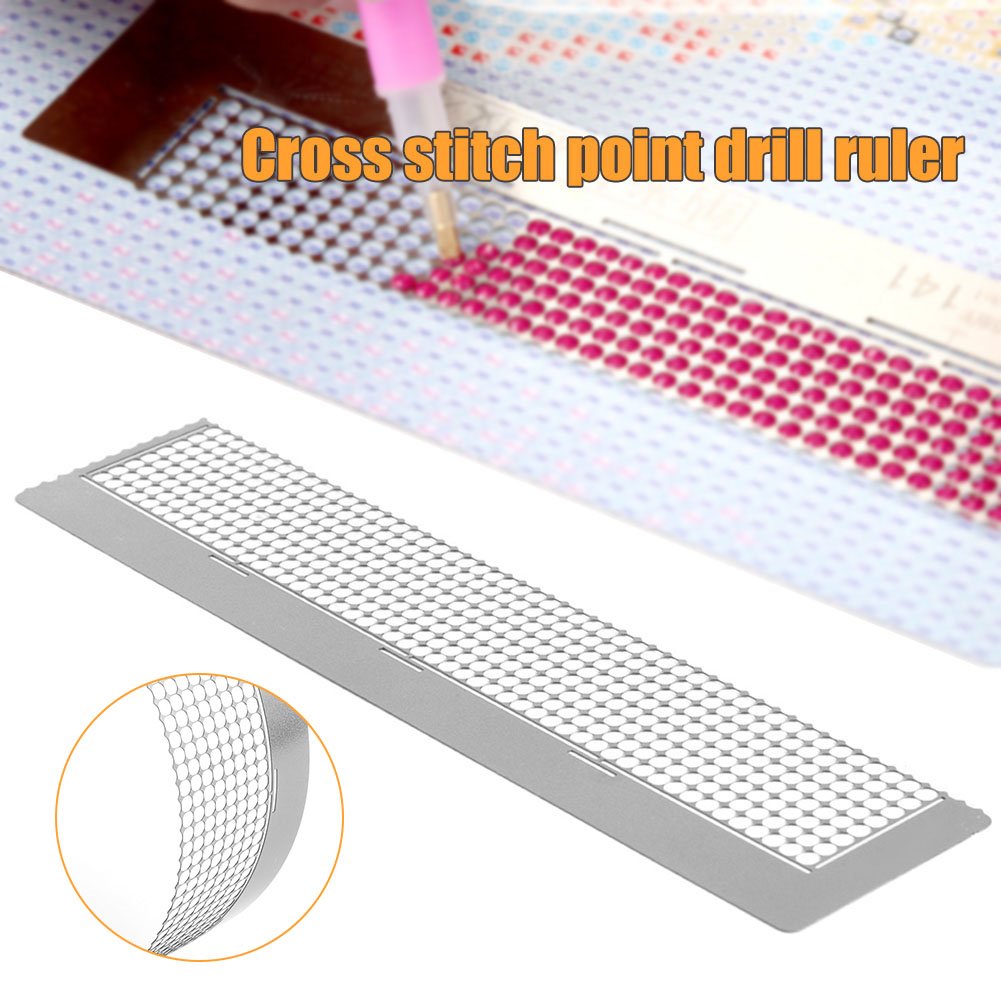 408 Holes DIY Diamond Painting Tools Round Drill Ruler