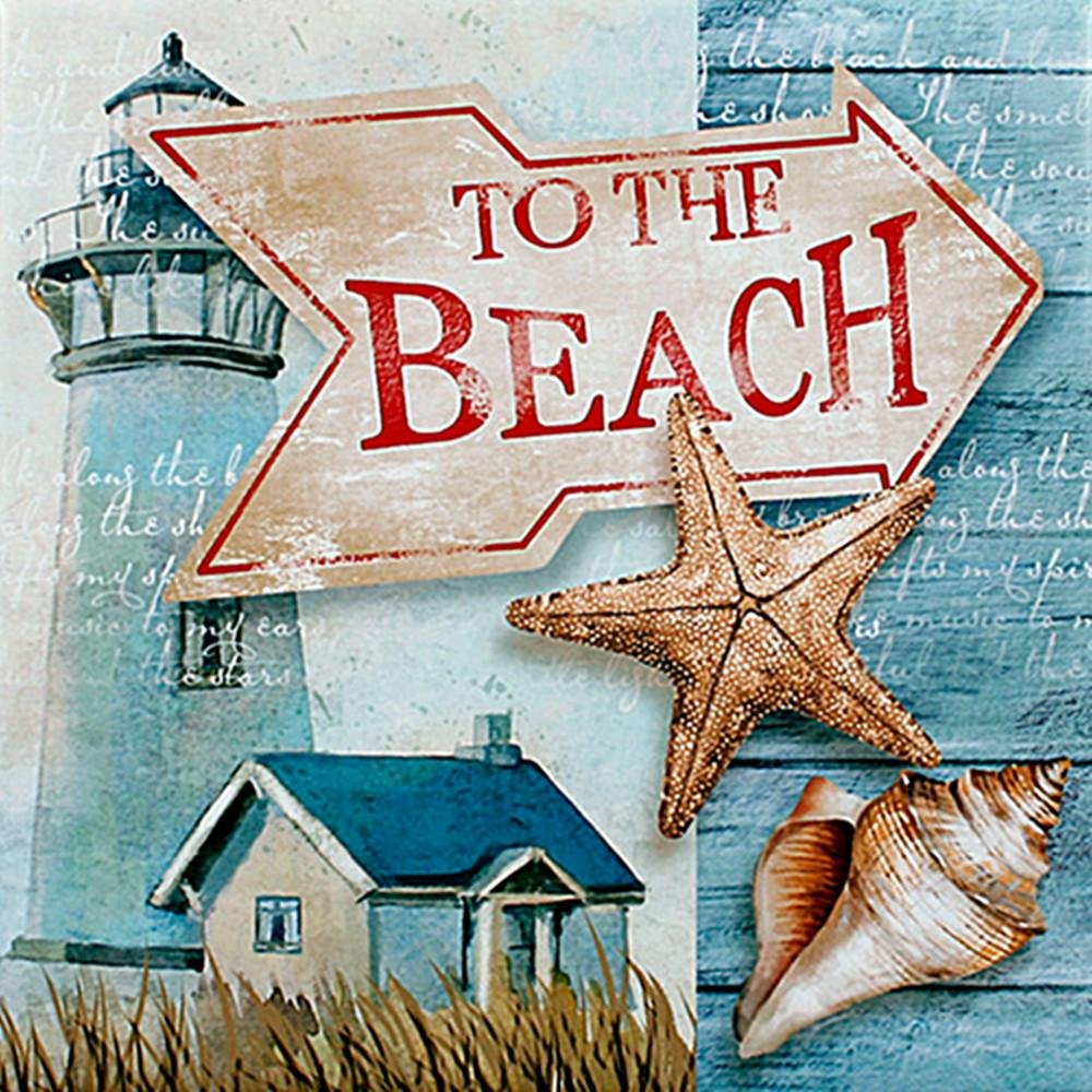 Diamond Painting - Full Round - To The Beach