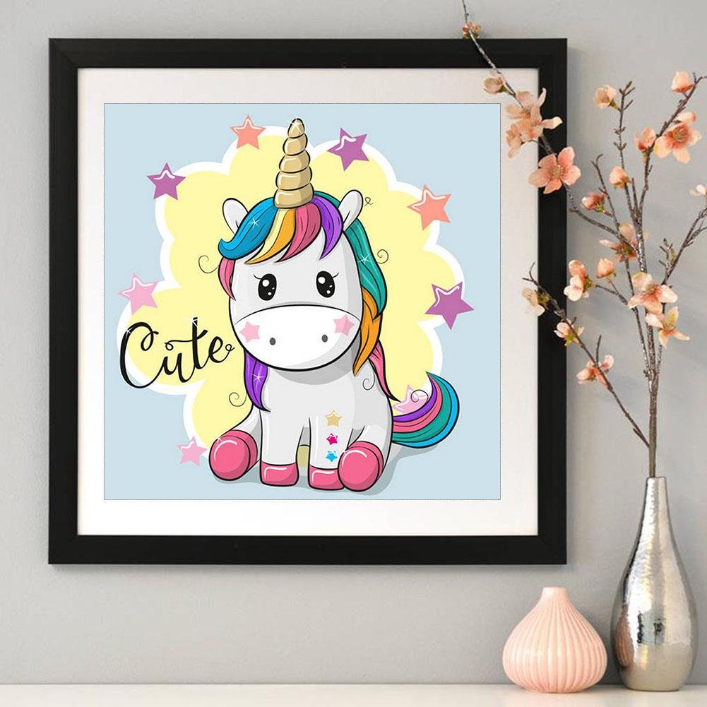 Diamond Painting - Full Round - Cartoon Unicorn A