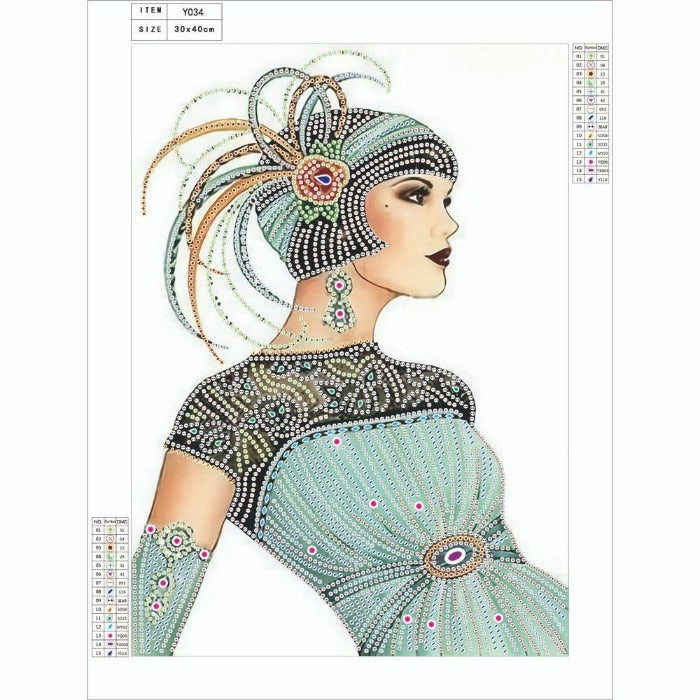 Diamond Painting DIY Crystal Rhinestone Sexy Lady