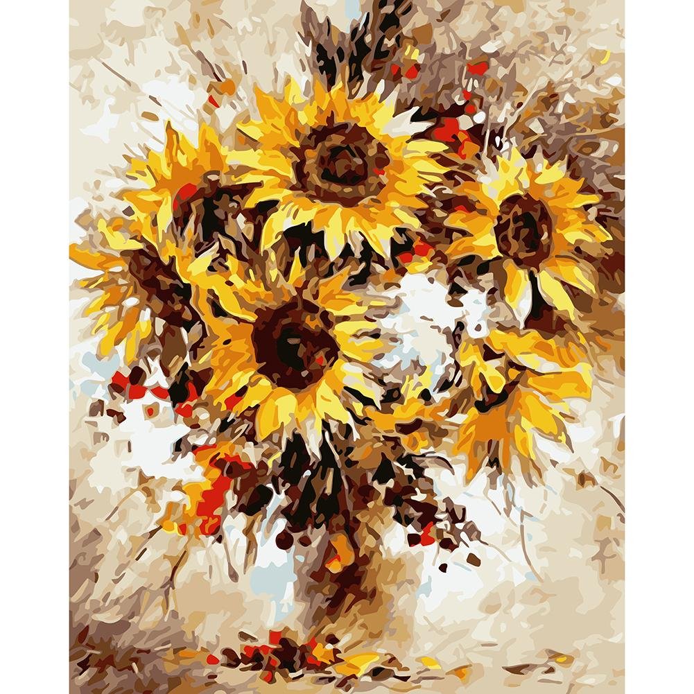 Paint By Number Oil Painting Sunflower (40*50cm)