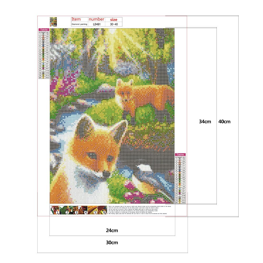 Diamond Painting - Full Round - Fox C