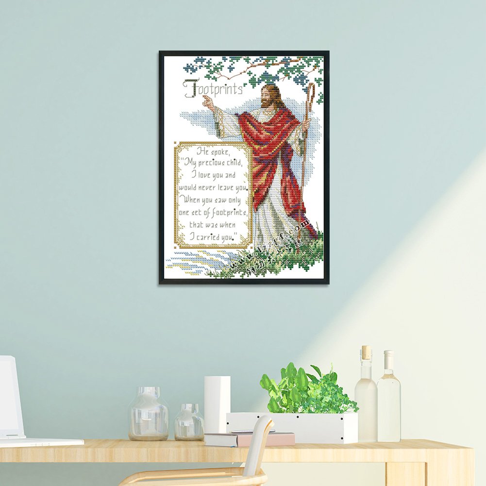 Ponto Cruz Estampado 14ct - Jesus (21*30cm)