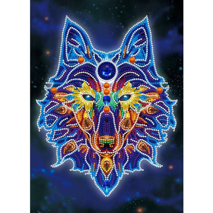 Luminous DIY 5D Crystal Rhinestone Diamond Painting Kit Wolf