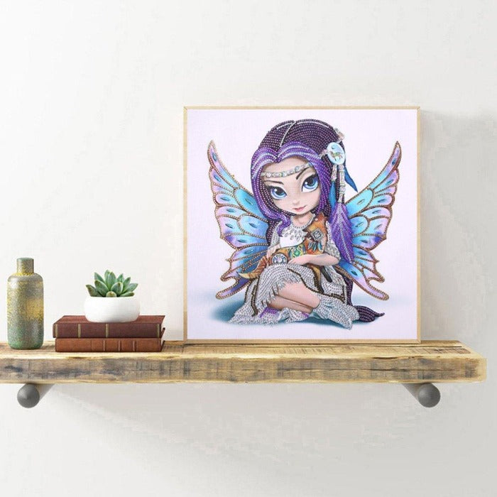 40*40cm Fairy Girl 5d diy Crystal Rhinestone Diamond Painting Kits