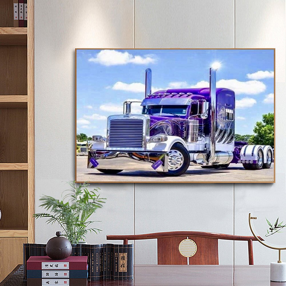 5D DIY Diamond Painting Kit - Full Round - Vehicle in Farm