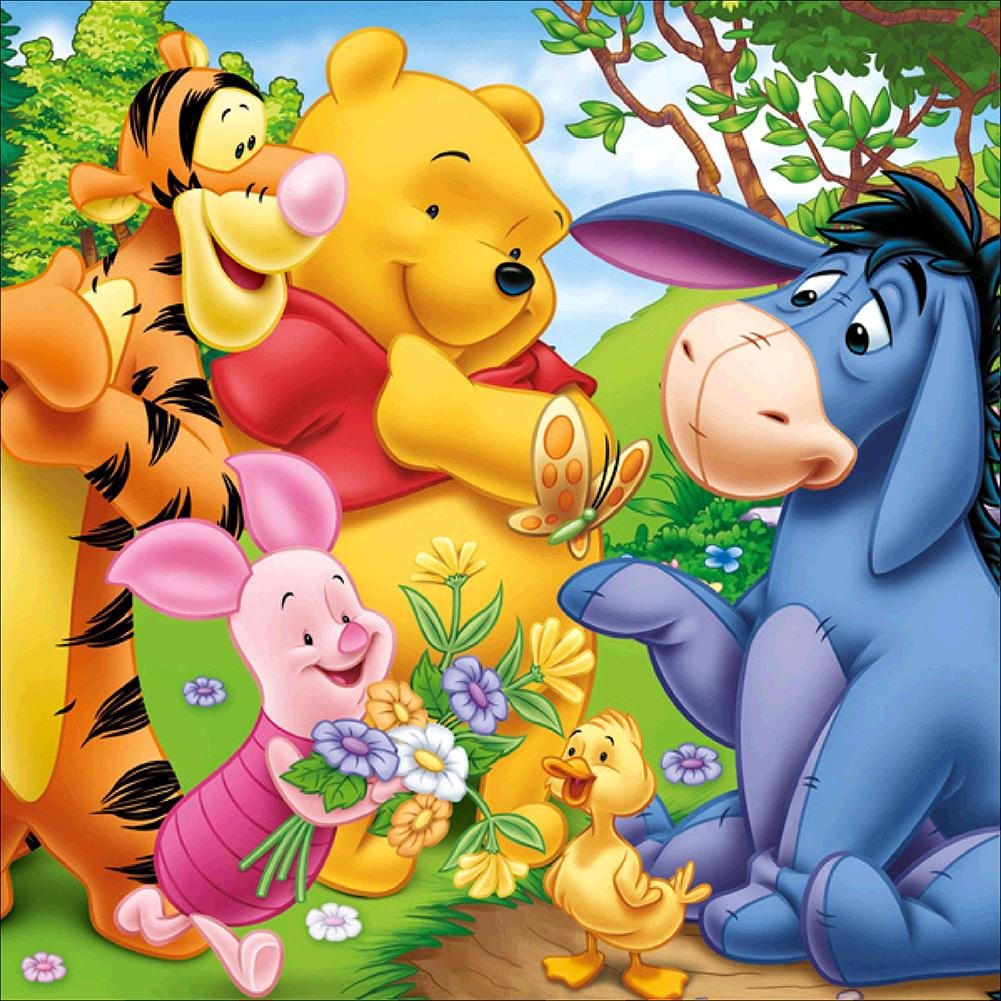 5D Diy Diamond Painting Kit Full Beads Winnie The Pooh