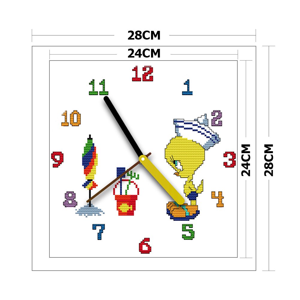 14ct Stamped Cross Stitch - Cartoon Bird (28*28cm)