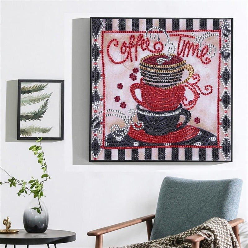 Diamond Painting - Crystal Rhinestone - Coffee Time【diamondpaintingsart】
