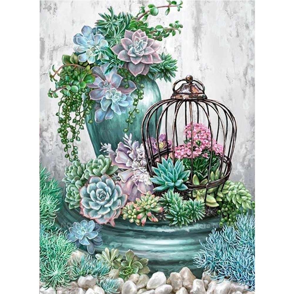 Succulent Plants Paint By Number Acrylic Paints (40*50cm)