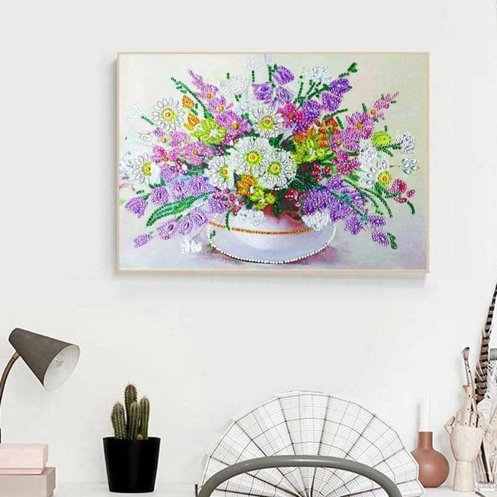 Pintura Diamante - Cristal Strass - Flor