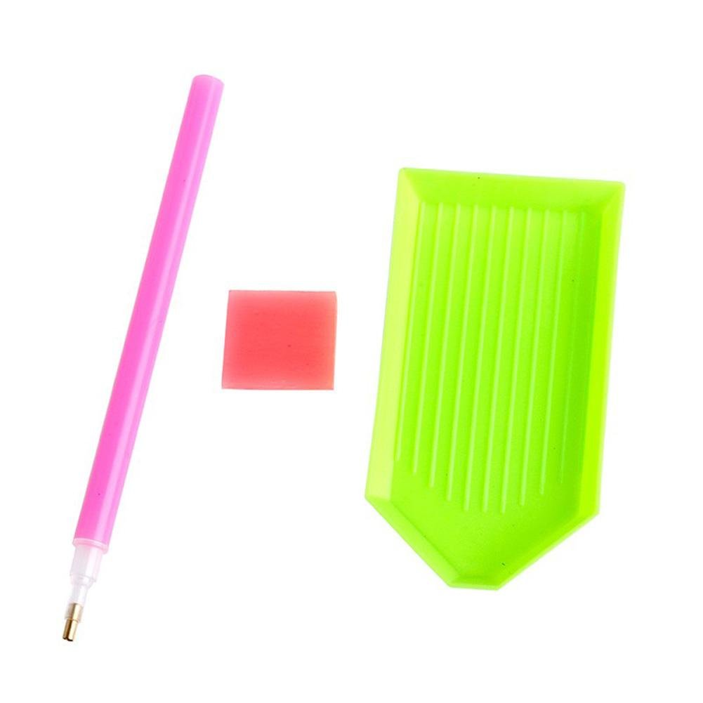 Pintura Diamante - Redondo Parcial - Rosa Branca