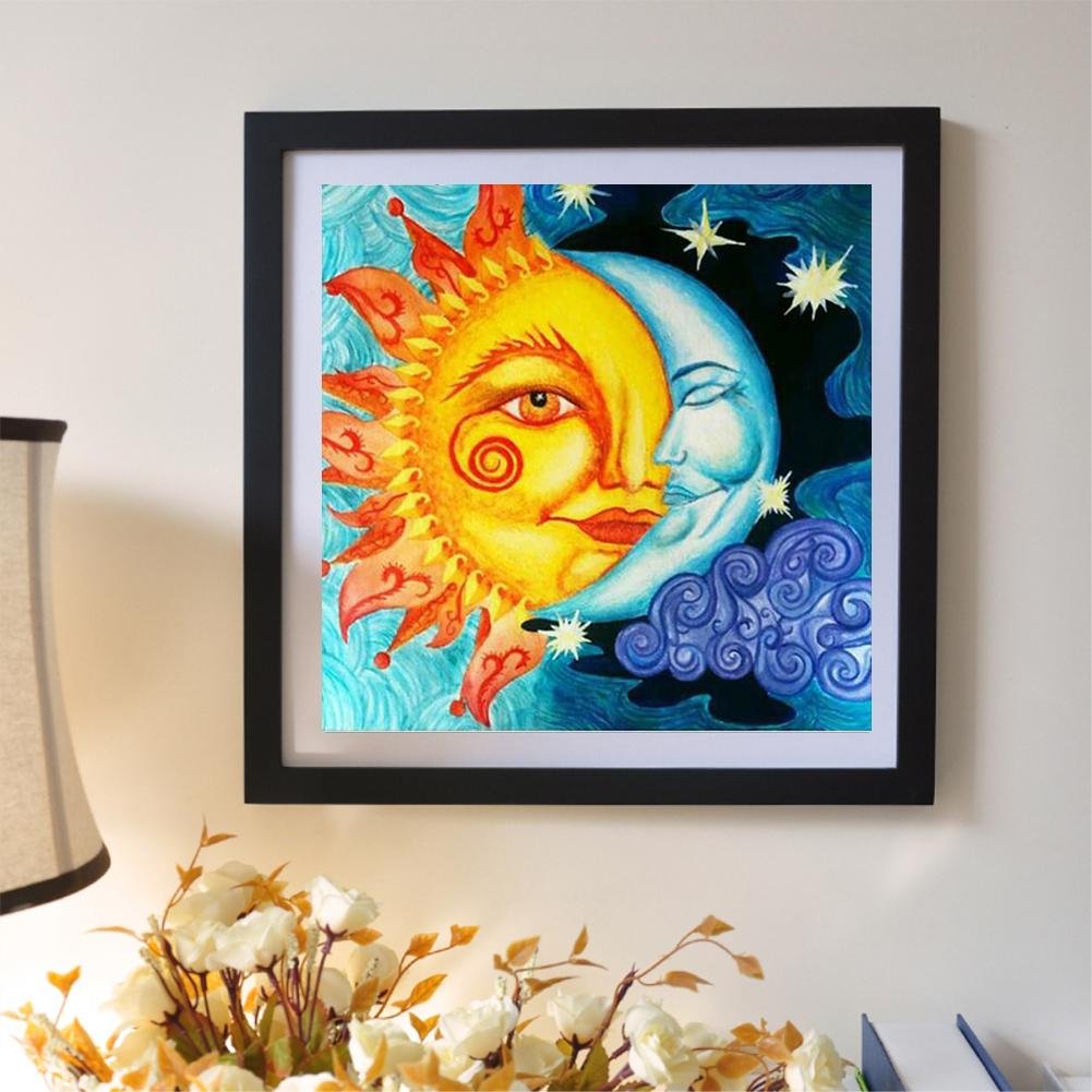 Pintura Diamante - Volta Completa - Face do Sol e da Lua