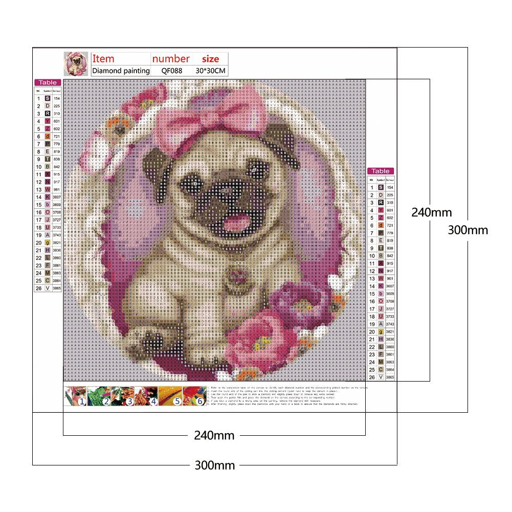 Diamond Painting - Full Round - Dog 4