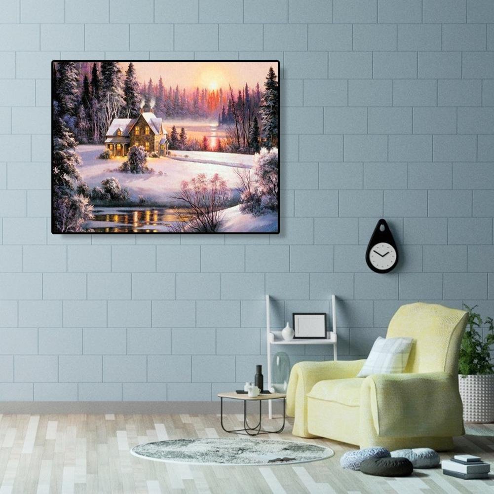 Paint By Number - Acrylic Paints - Snow House (40*50cm)