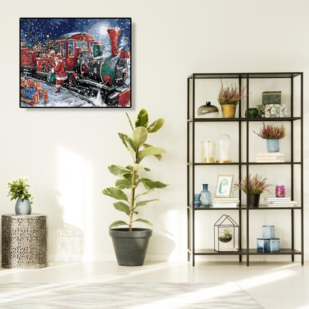 Paint By Number - Acrylic Paints - Snowing Christmas (40*50cm)