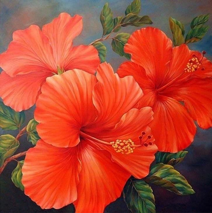Diamond Painting - Full Round - Flower 1