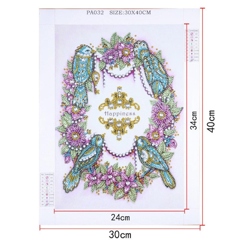 DIY 5D Crystal Rhinestone Diamond Painting Kit Bird