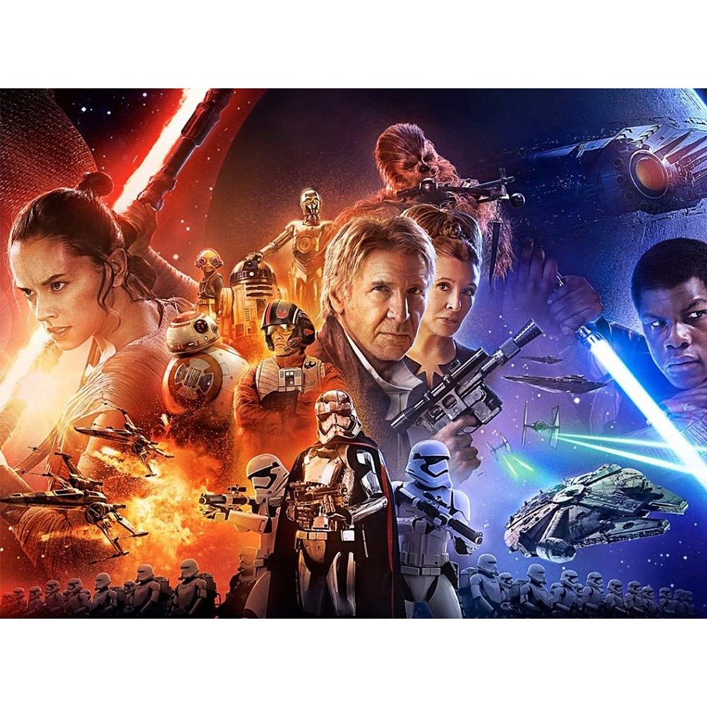 5D Diy Diamond Painting Kit Full Round Beads Star War