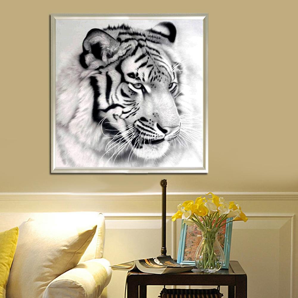 Pintura Diamante - Redondo Parcial - Tigre