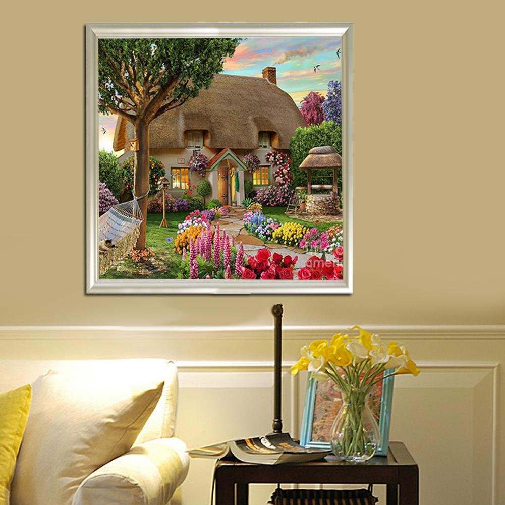 Diamond Painting - Partial Round - Garden Cottage