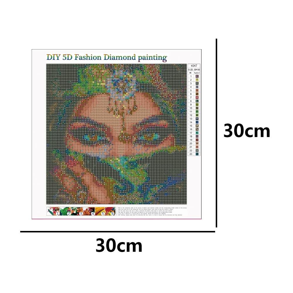 Diamond Painting - Full Round - Masked Girl