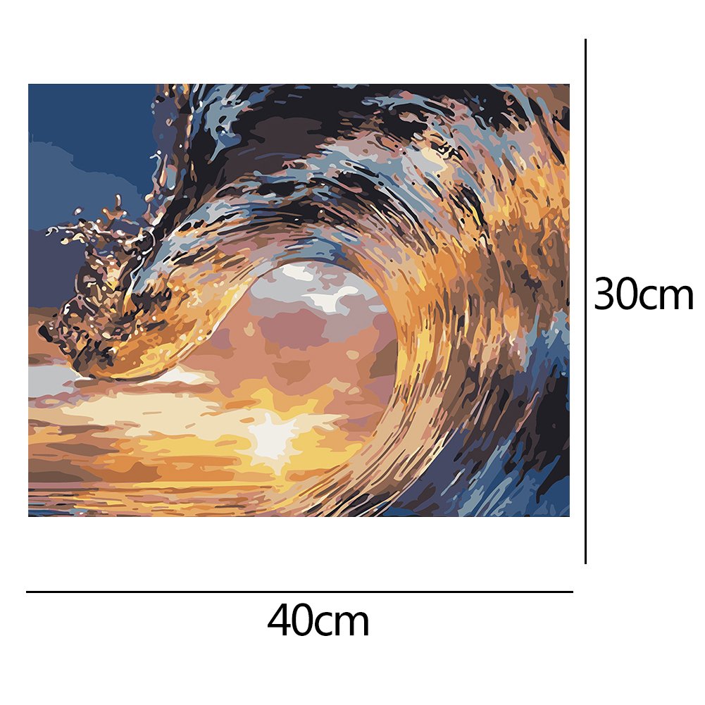 Paint By Number - Oil Painting - Sea Wave (40*30cm)