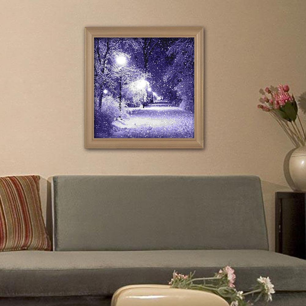 Diamond painting - Full Round - Purple Night