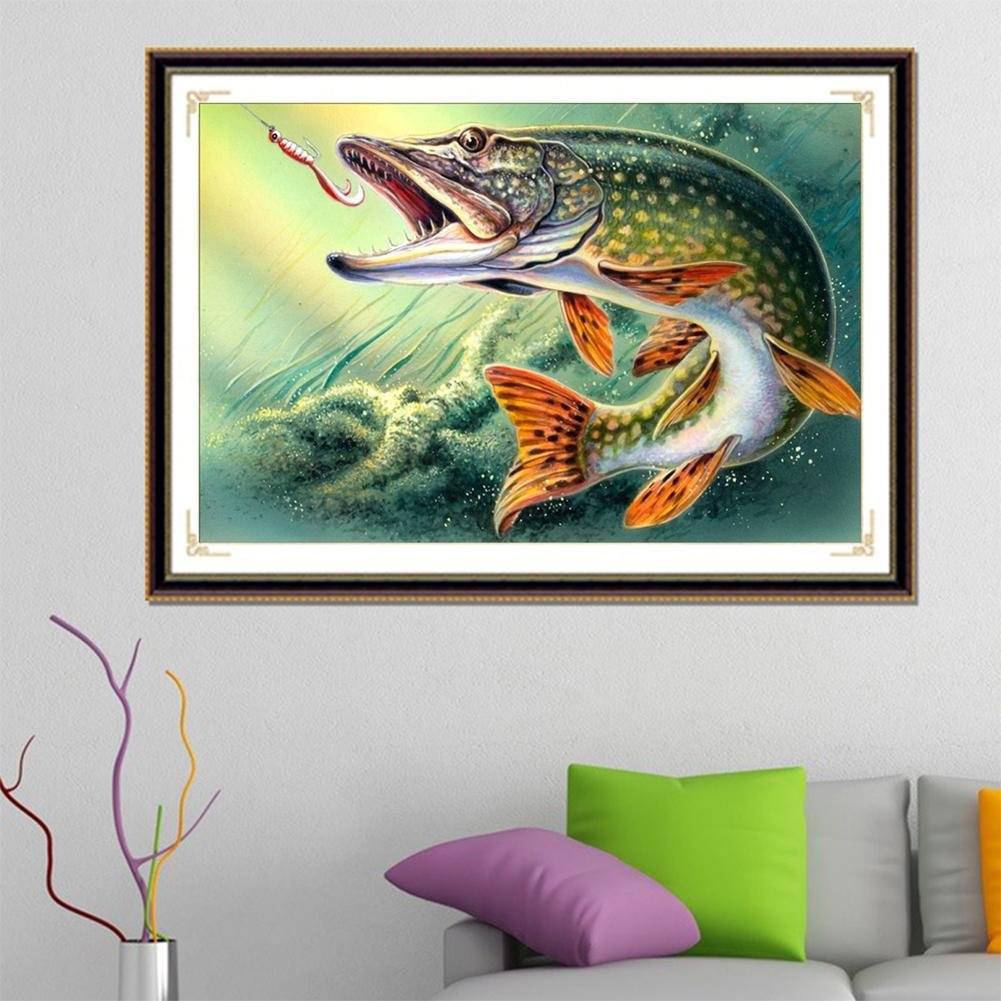 Diamond Painting - Partial Round - Fish Bite Hook