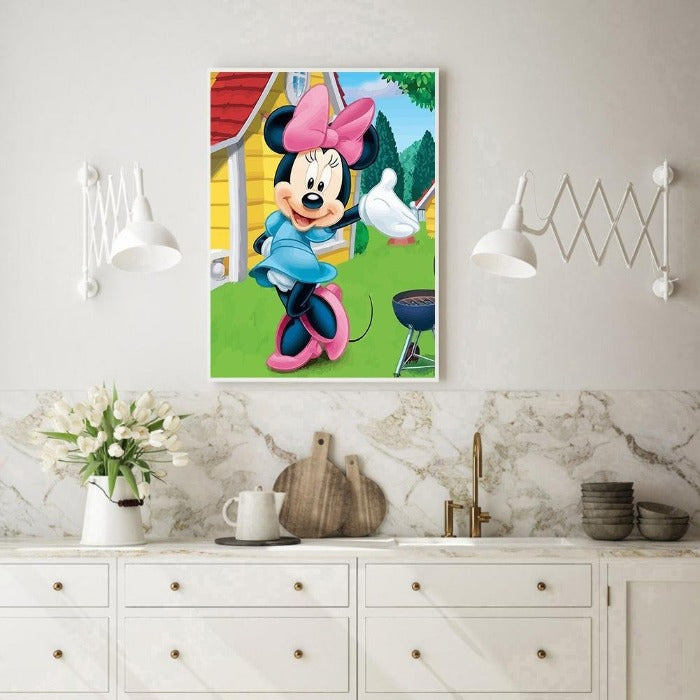 Painting By Numbers Kits Mouse Acrylic Canvas Color Picture