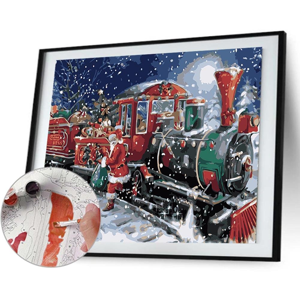 Paint By Number - Acrylic Paints - Snowing Christmas (40*50cm)