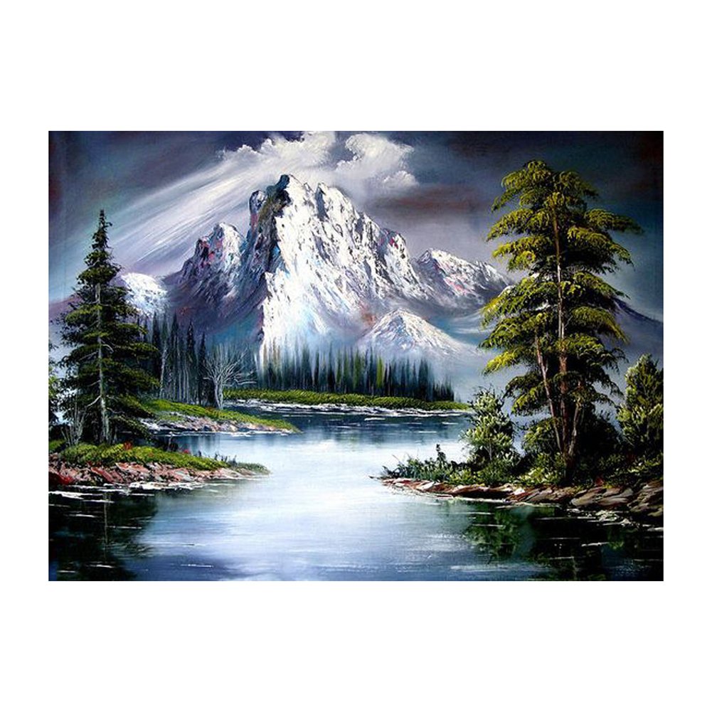 11CT Stamped Cross Stitch Mountain(50*40CM)