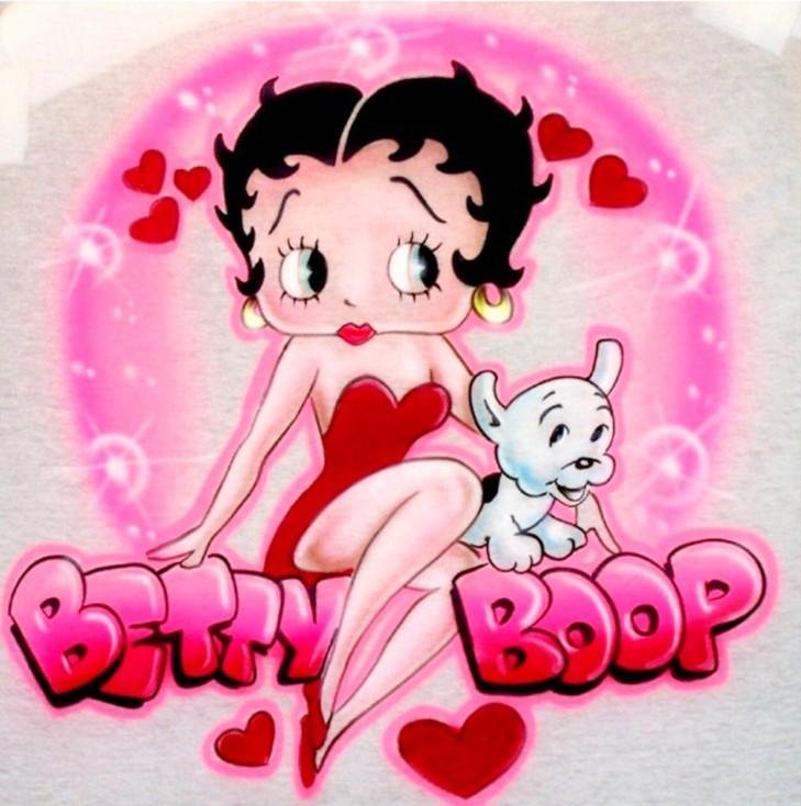 5D Diy Diamond Painting Kit Full Round Beads Betty Boop