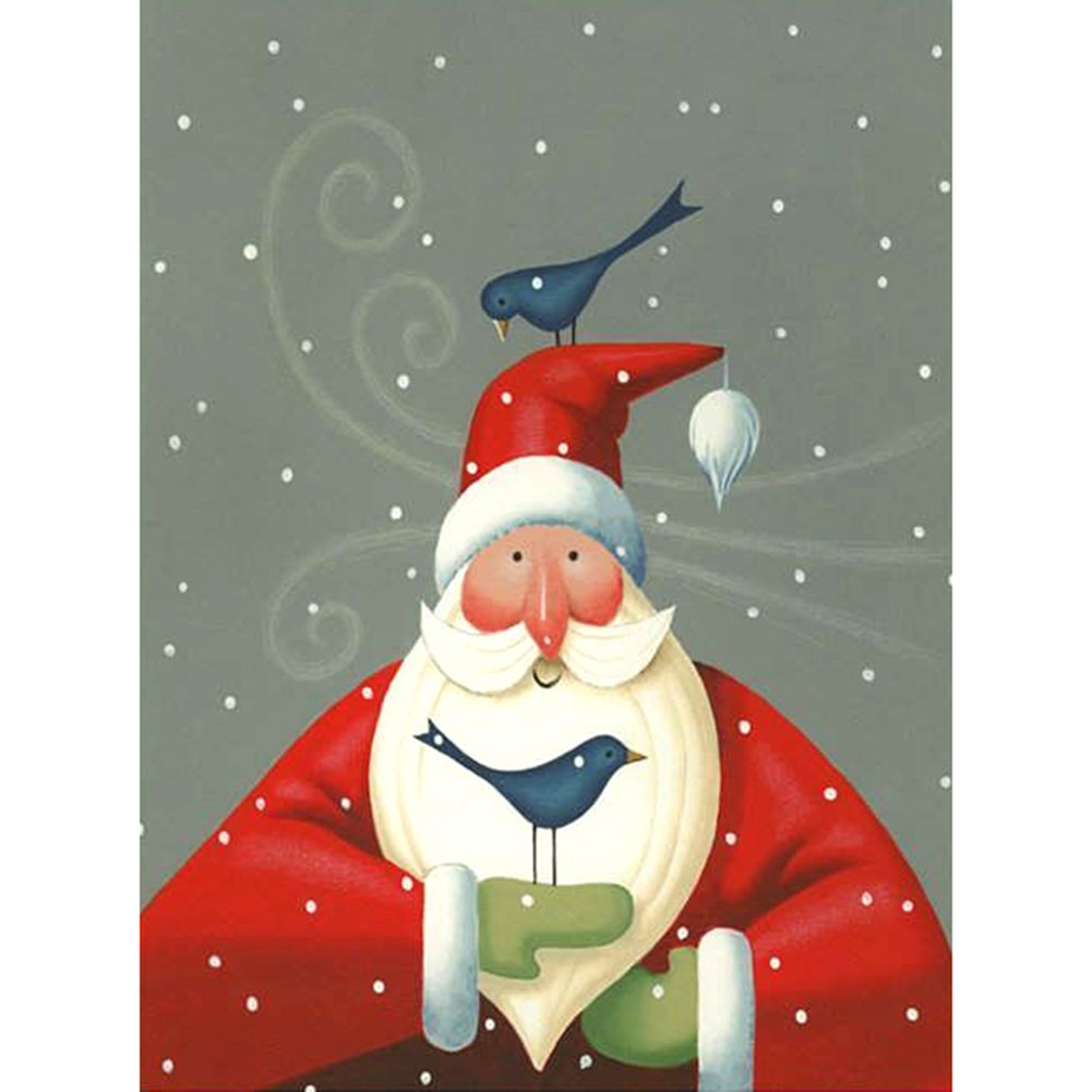 11ct Stamped Cross Stitch Santa ( 40*50cm)