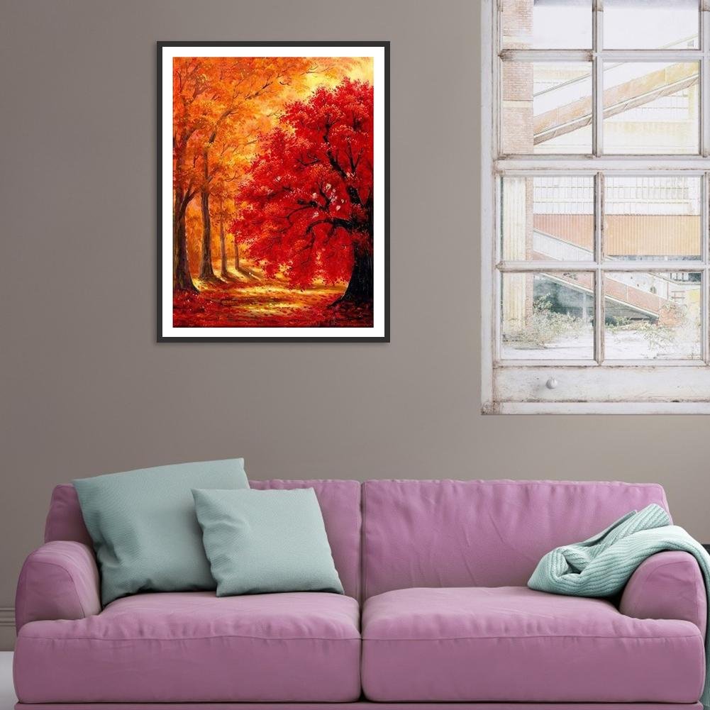 Diamond Painting - Full Round - Orange Forest
