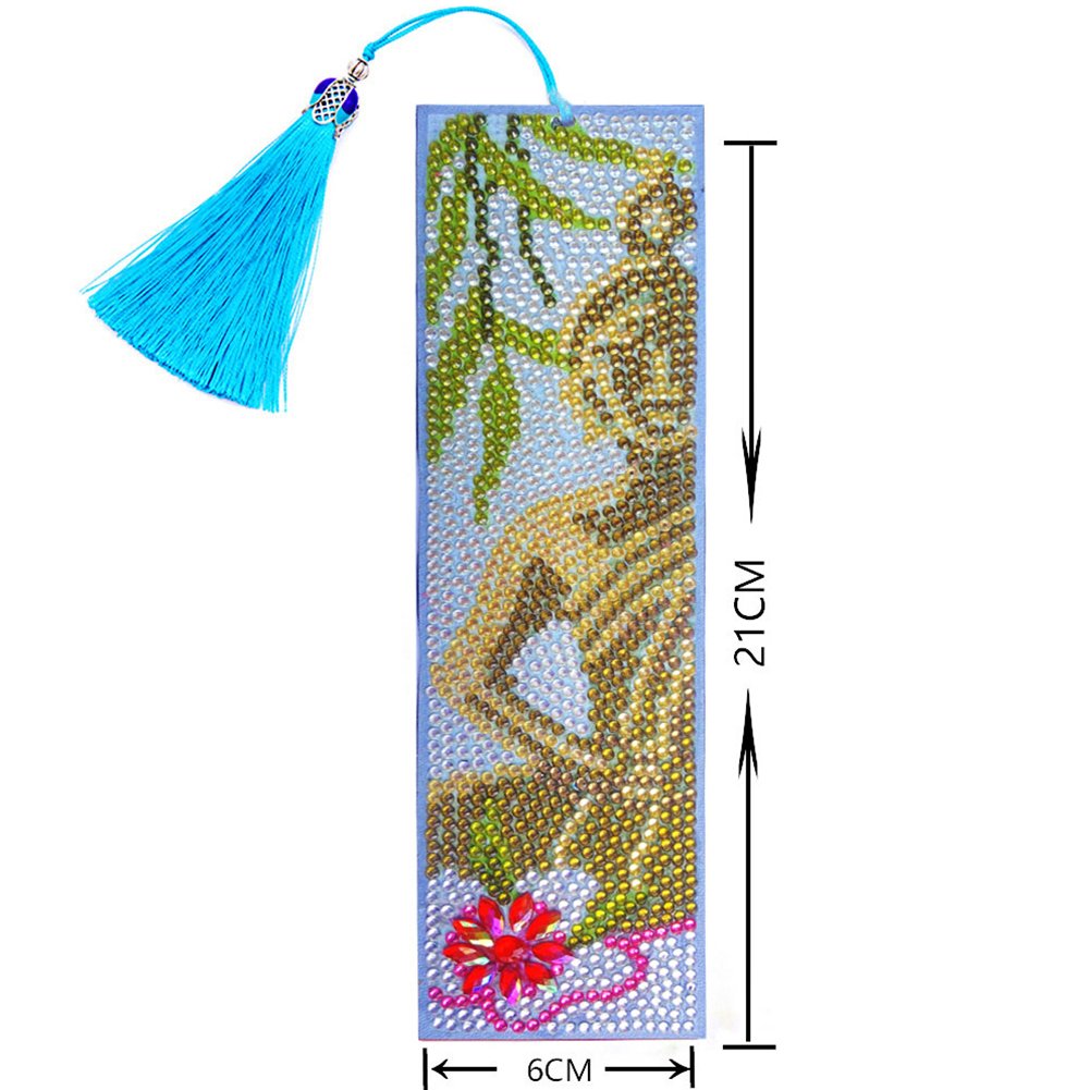 DIY Diamond Painting Bookmark with Tassel Buddha
