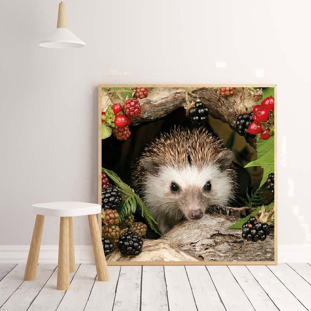 Diamond Painting - Full Round - Hedgehog