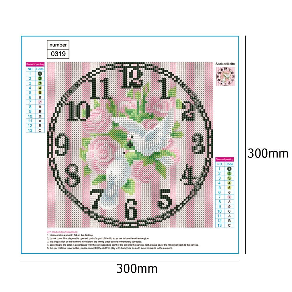 Diamond Painting - Full Round - Pigeon Clock