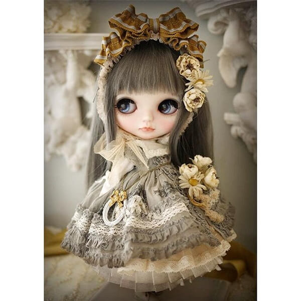 big eye doll 5d diy diamond painting Kit resin full round home wall art