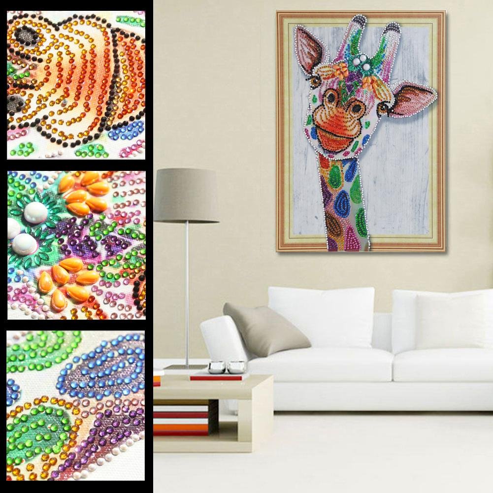 DIY Crystal Rhinestone Giraffe Diamond Painting Kit
