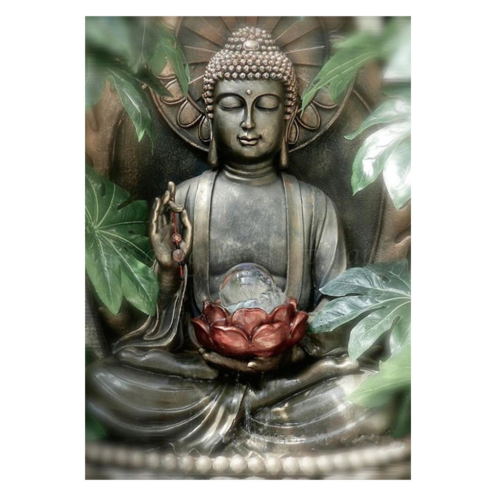 11ct Stamped Cross Stitch Buddha Statue(40*56cm)