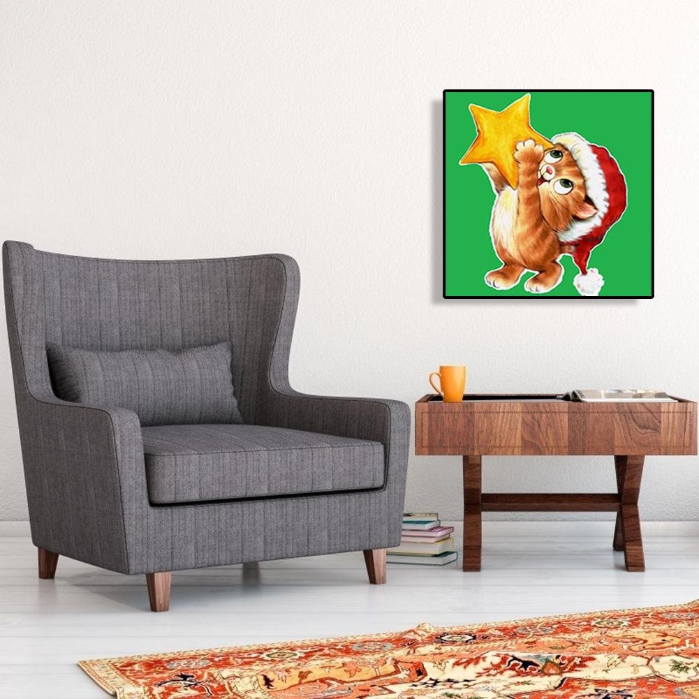 Diamond Painting - Full Round - Cartoon Cat B