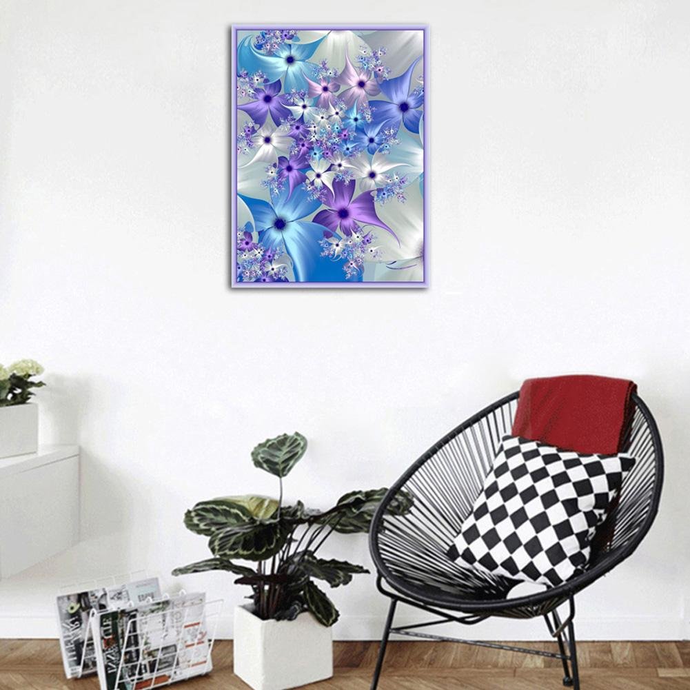 Pintura Diamante - Rodada Completa - Flor 12