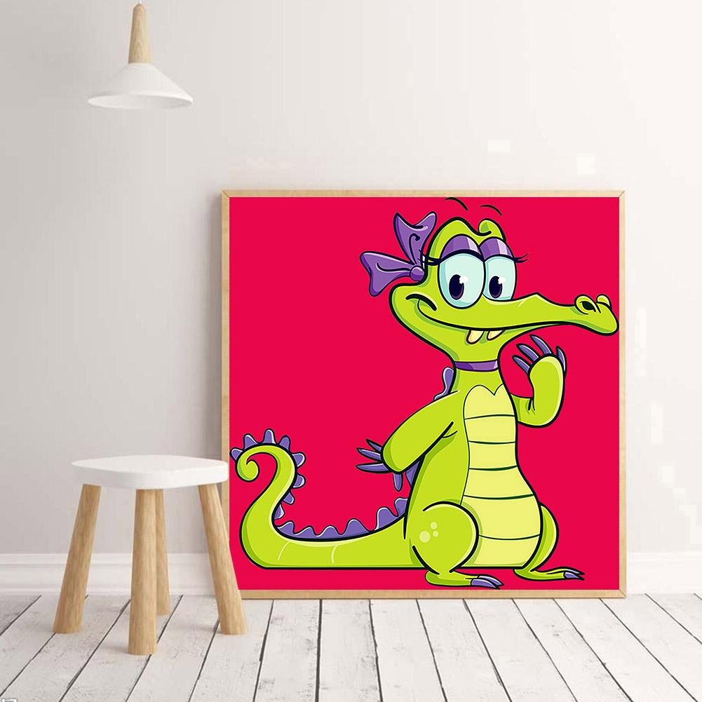 Diamond Painting - Full Round - Cartoon Dinosaur